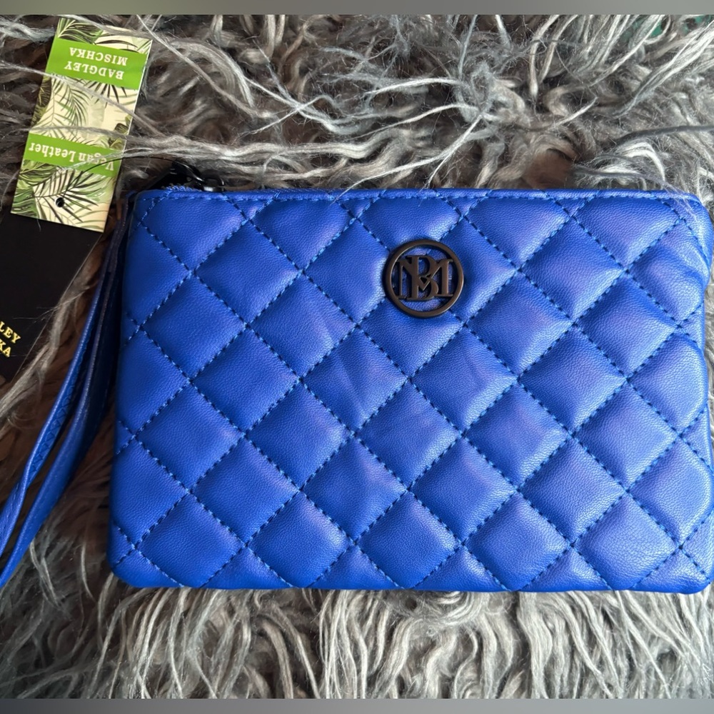 Badgley Mischka Royal Blue Soft Wallet